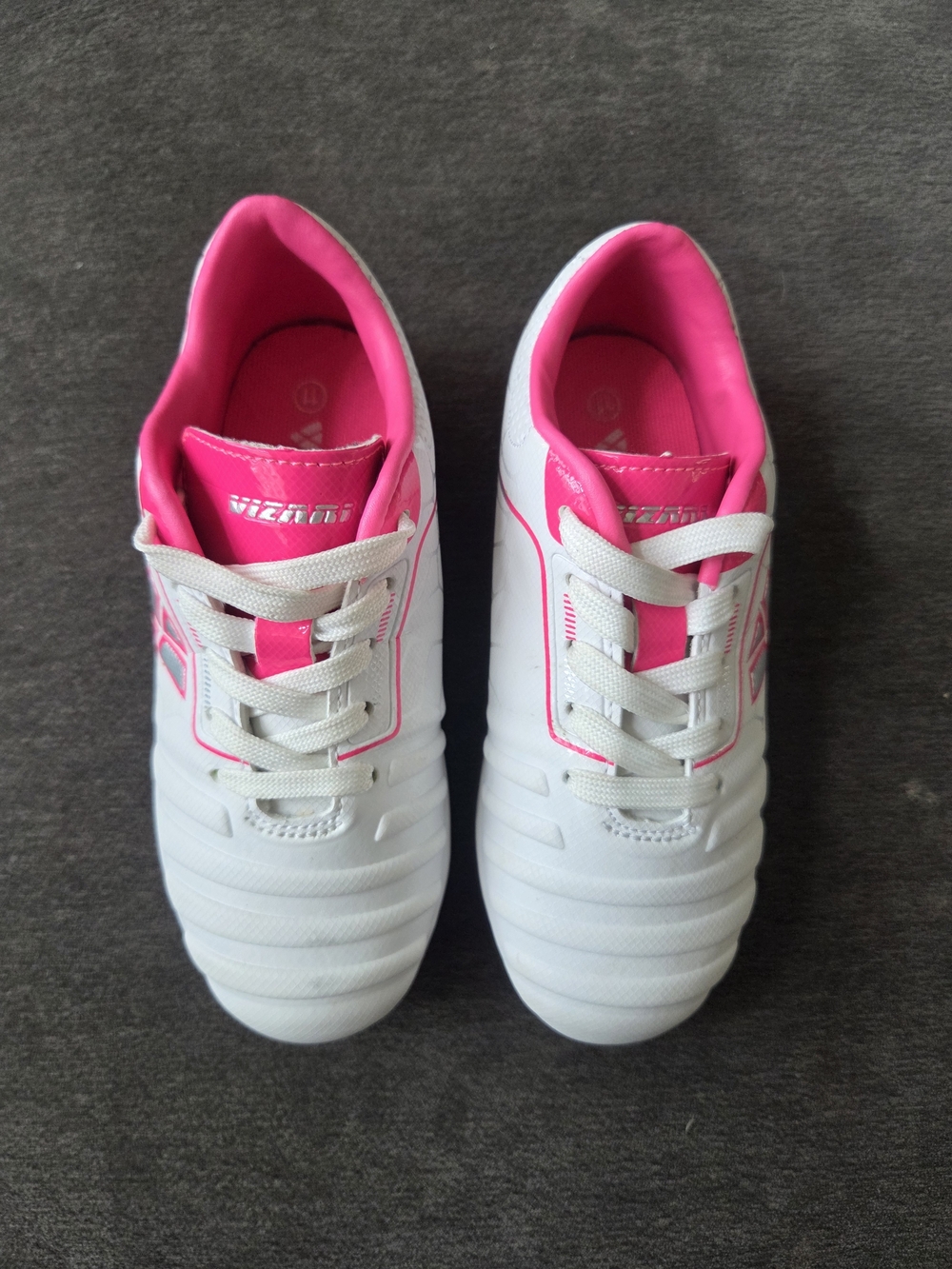 Vizari Girls Soccer Shoes Size 11 C Pink And White - Picture 2 of 8